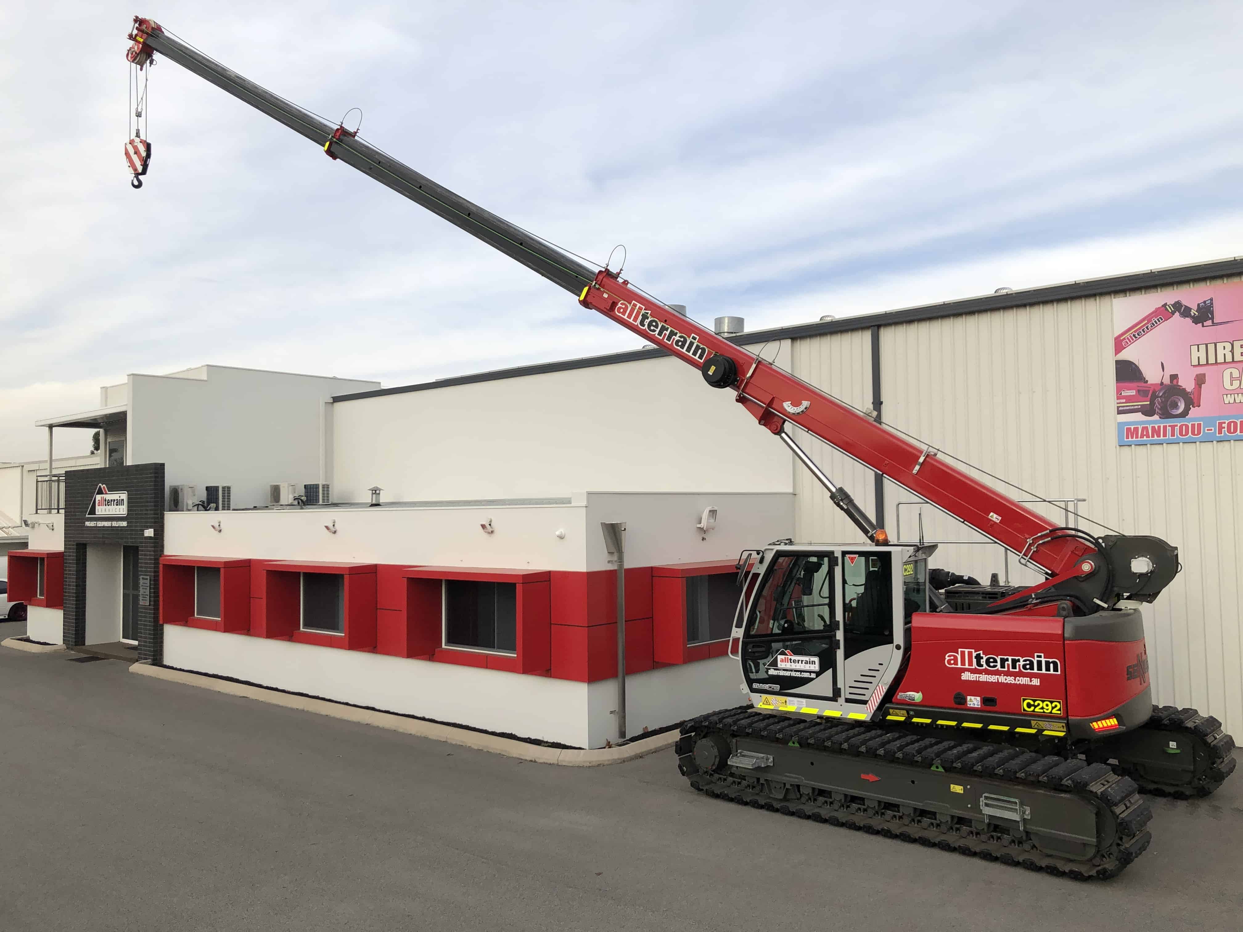 Sennebogen 613 E 15 Ton Rough Terrain Crane for Hire in Perth