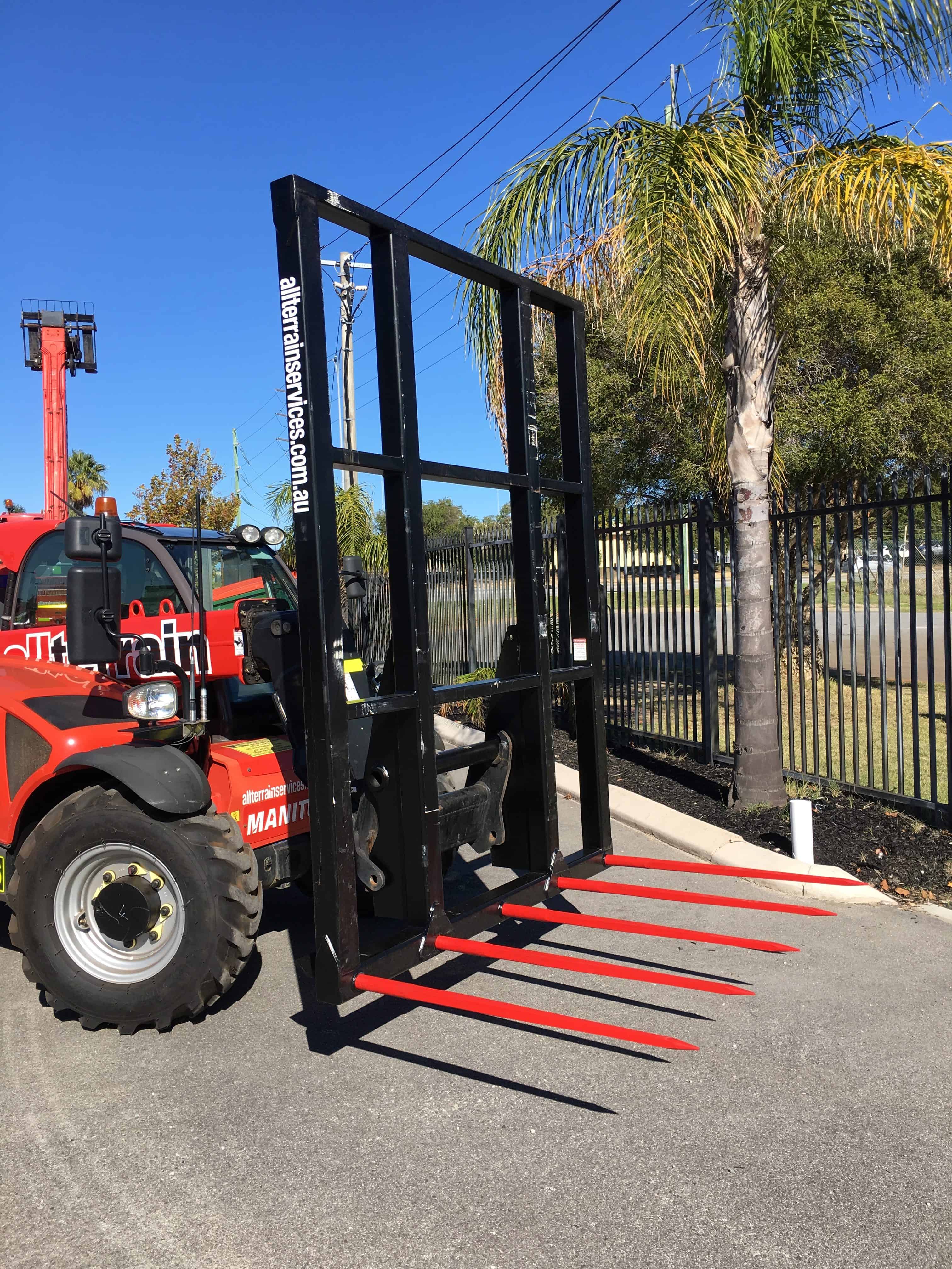 All Terrain Services Manitou Hay Forks Focused on Forklift