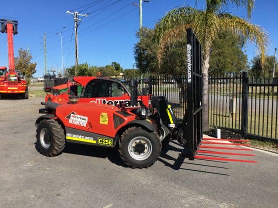 All Terrain Services Manitou Hay Forks Side View