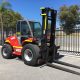 manitou forklift parked in sunlight