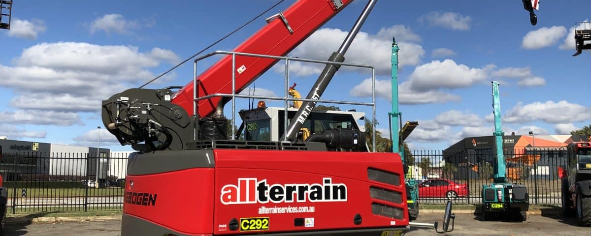 Sennebogen Telescopic crawler for hire in perth