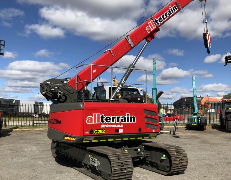 Sennebogen Telescopic crawler for hire in perth