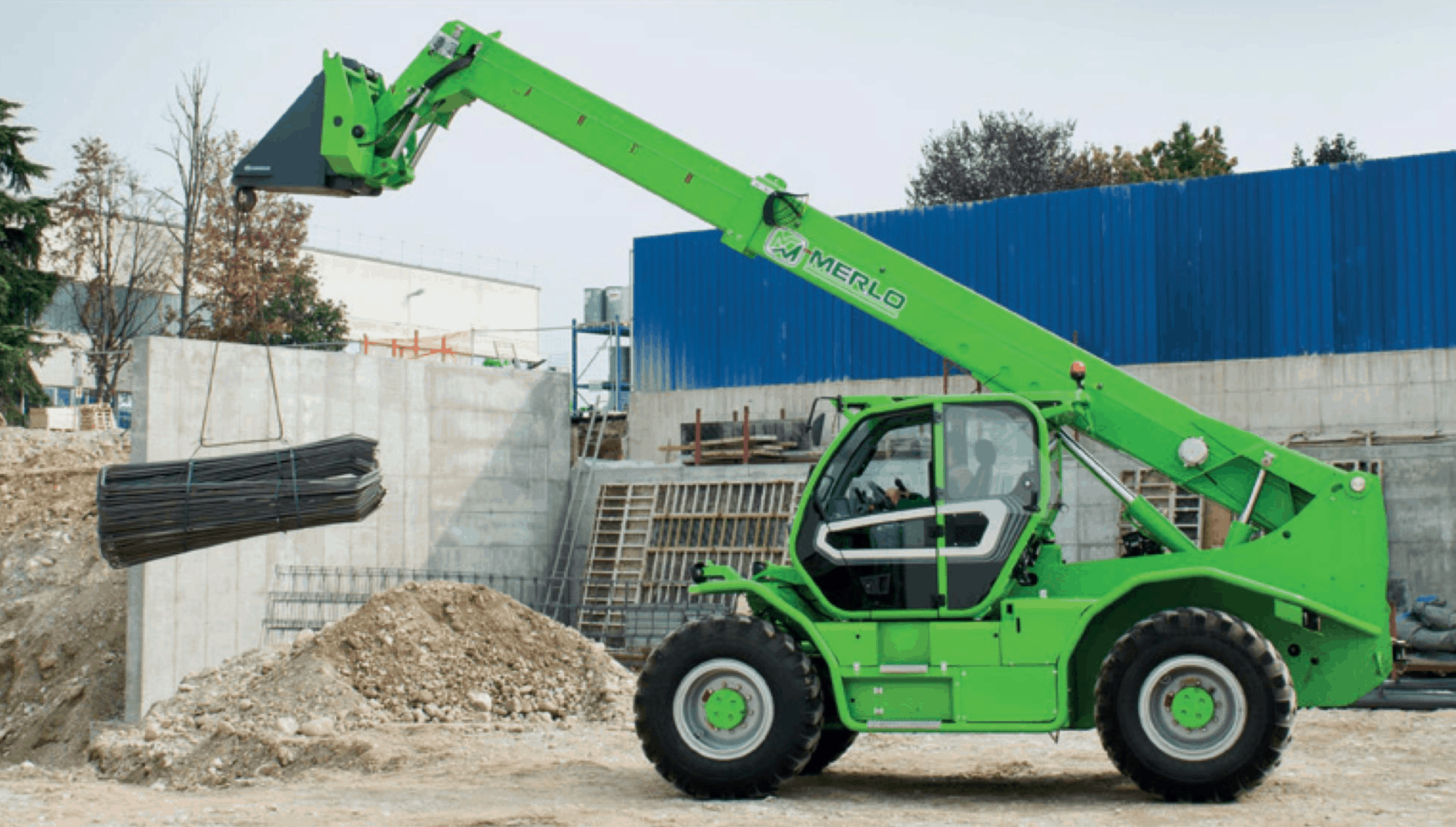 Merlo P120.10HM Telescopic Handlers construction equipment for hire in perth