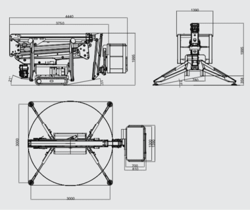 Ruthmann BLUELIFT SA 18 HB crane specifications